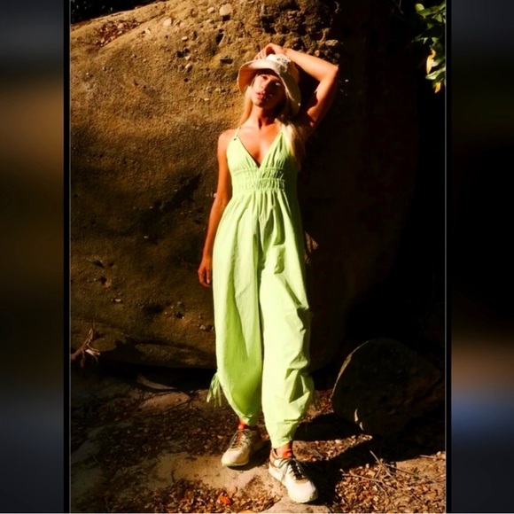 FP Movement by Free People Pants - Free People Movement One Better Onesie Neon Green / Yellow Size Small‎